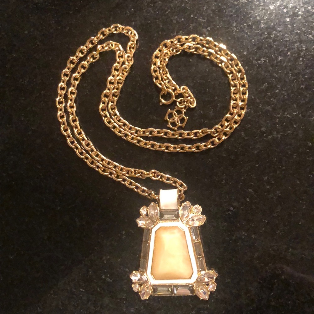 Ann Taylor Long Pendant Statement Necklace